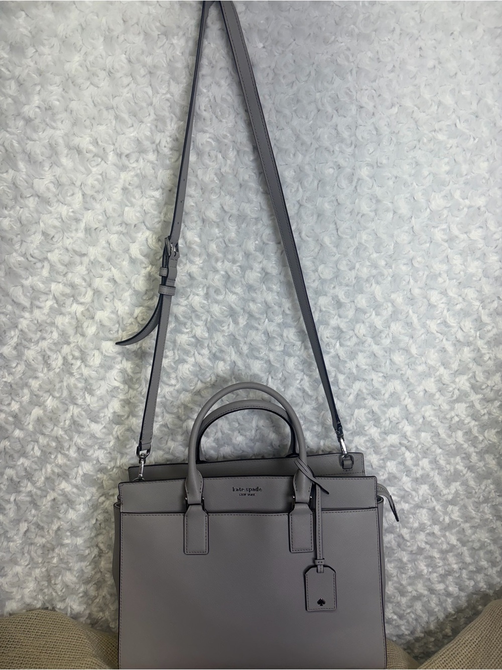 kate spade New York saffiano Leather Tote in Light lilac